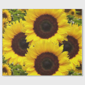 Sonnenblumenmatte Geschenkpapier (Flach)