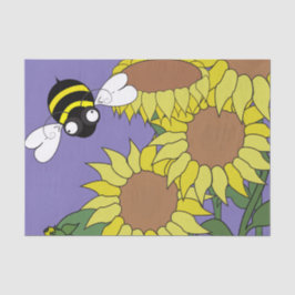 Sonnenblumenmatte Seidenpapier