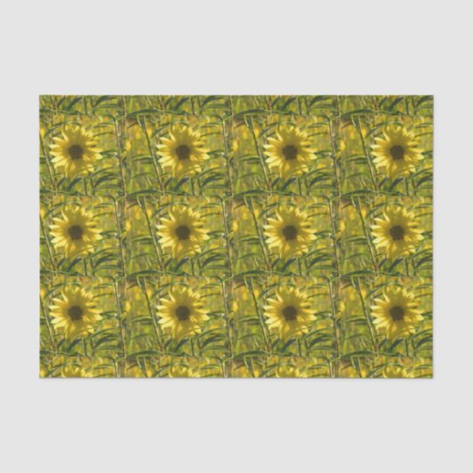 Sonnenblumenmatte Seidenpapier (Vorderseite)