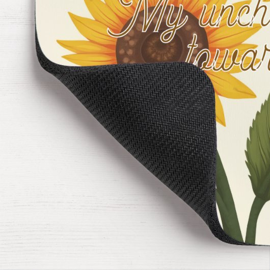 Sonnenblumenmaus Mousepad (Ecke)