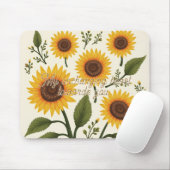 Sonnenblumenmaus Mousepad (Mit Mouse)