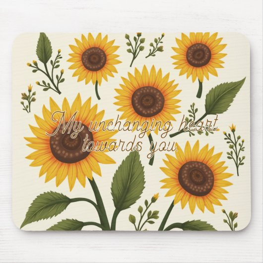 Sonnenblumenmaus Mousepad (Vorne)