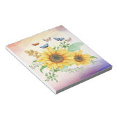 Sonnenblumenmelder Notizblock (angewinkelt)