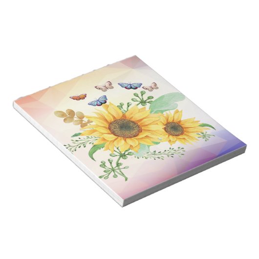 Sonnenblumenmelder Notizblock (angewinkelt)