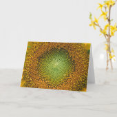 Sonnenblumenmitte Nah-up-Karte Karte (Gelbe Blume)