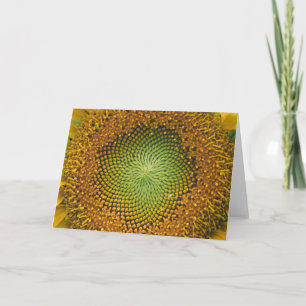 Sonnenblumenmitte Nah-up-Karte Karte