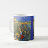 Sonnenblumenmond Kaffeetasse (Vorderseite Links)
