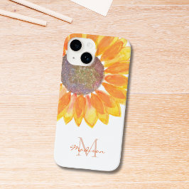 Sonnenblumenmonogramm Case-Mate iPhone 14 Hülle