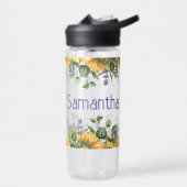 Sonnenblumenmonogramm Trinkflasche (Links)