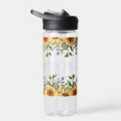 Sonnenblumenmonogramm Trinkflasche (Rechts)