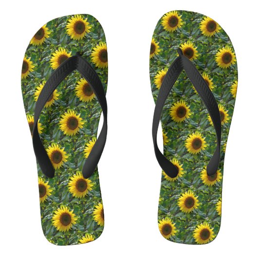 Sonnenblumenmoor Flip Flops Badesandalen (Fußbett)