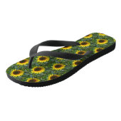 Sonnenblumenmoor Flip Flops Badesandalen (Schrägansicht)