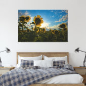 Sonnenblumenmorning Leinwanddruck (Insitu (Schlafzimmer))