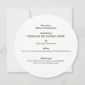 Sonnenblumenmosaik Runde Einladung in Olivenöle Gr (Rückseite)