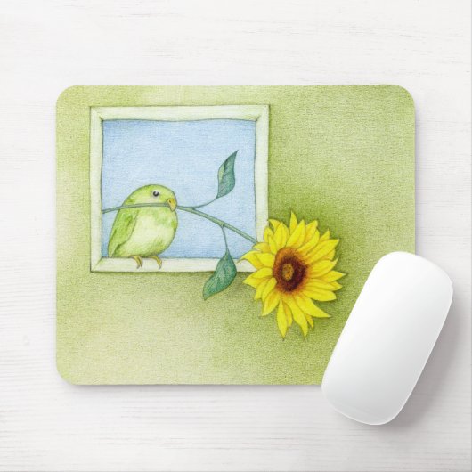 Sonnenblumenmousepad Mousepad (Mit Mouse)