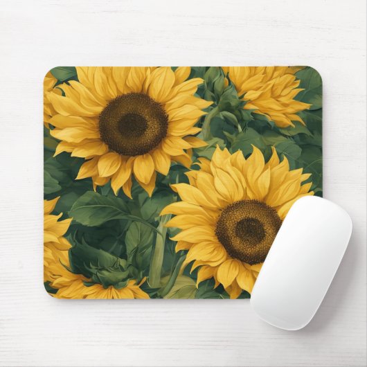 Sonnenblumenmousepad Mousepad (Mit Mouse)
