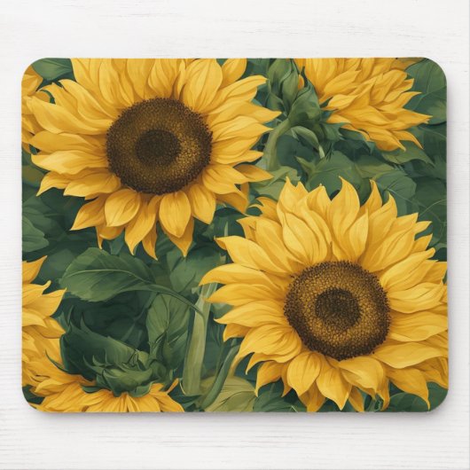 Sonnenblumenmousepad Mousepad (Vorne)