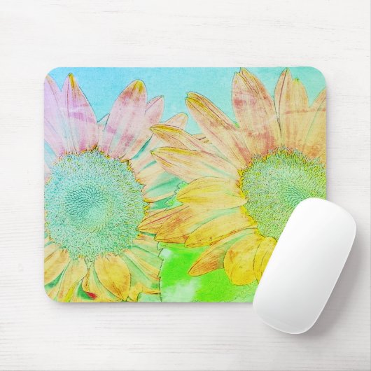 Sonnenblumenmousepad Mousepad (Mit Mouse)