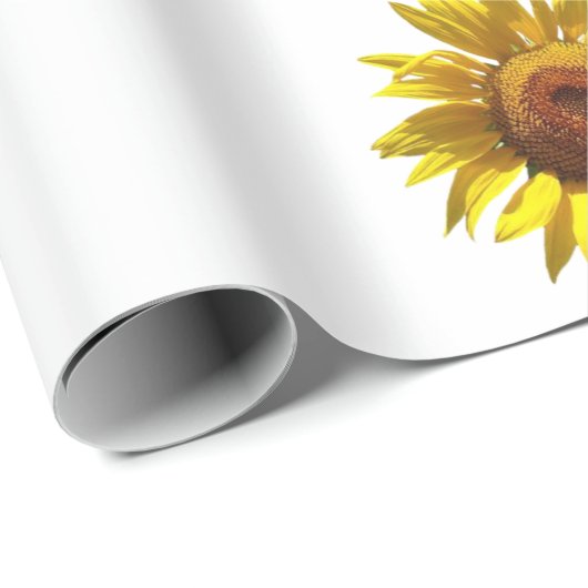 Sonnenblumenmühle Liebe Matte Wrapping Paper Geschenkpapier (Rolleneckpunkt)