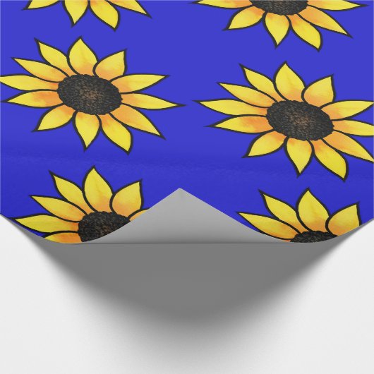 Sonnenblumenmuster 3 geschenkpapier (Ecke)