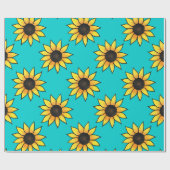 Sonnenblumenmuster 4 geschenkpapier (Flach)
