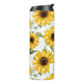 Sonnenblumenmuster Art Thermosbecher (Nach links gedreht)