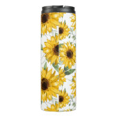 Sonnenblumenmuster Art Thermosbecher (Rückseite)