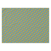 Sonnenblumenmuster auf blaugrüner Seite Tischdecke (Vorderseite (Horizontal))