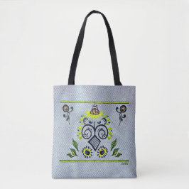 Sonnenblumenmuster auf Denim von Alexandra Cook Tasche