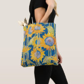 Sonnenblumenmuster Blau Tasche (Von Nahem)