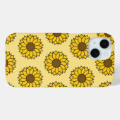 Sonnenblumenmuster Case-Mate iPhone Hülle (Rückseite (Horizontal))