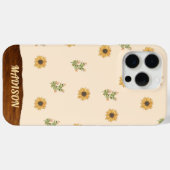 Sonnenblumenmuster Case-Mate iPhone Hülle (Rückseite (Horizontal))