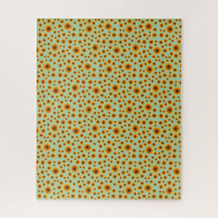 Sonnenblumenmuster, das schwere Schwierigkeiten fo Puzzle