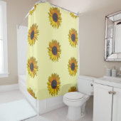 Sonnenblumenmuster Duschvorhang (Beispiel)