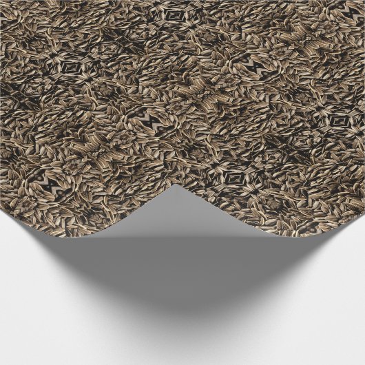 Sonnenblumenmuster Geschenkpapier (Ecke)