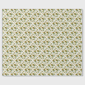 Sonnenblumenmuster Geschenkpapier (Flach)