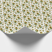 Sonnenblumenmuster Geschenkpapier (Ecke)