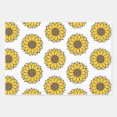 Sonnenblumenmuster Geschenkpapier Set (Vorderseite 3)