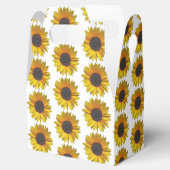 Sonnenblumenmuster Geschenkschachtel (Geöffnet)