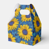Sonnenblumenmuster Geschenkschachtel (Rückseite)