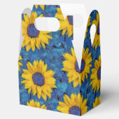 Sonnenblumenmuster Geschenkschachtel (Geöffnet)