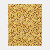 Sonnenblumenmuster, Gold, Gelb und Braun Fleecedecke (Vorderseite)