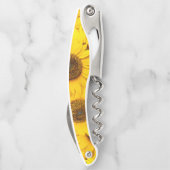 Sonnenblumenmuster Kellnermesser (Rückseite)