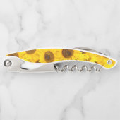 Sonnenblumenmuster Kellnermesser (Vorderseite)