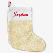 Sonnenblumenmuster Kleiner Weihnachtsstrumpf (Vorderseite)