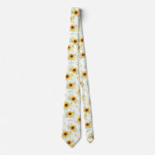 Sonnenblumenmuster Krawatte (Vorderseite)