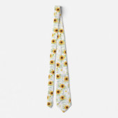 Sonnenblumenmuster Krawatte (Rückseite)