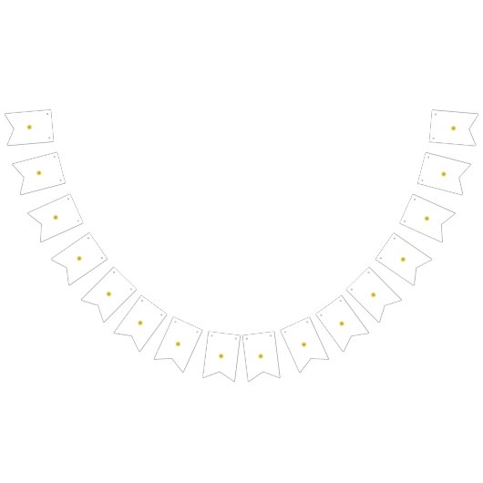 Sonnenblumenmuster | Lebhaftes Sommerblumendesign Wimpelkette (Alle)