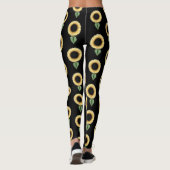 Sonnenblumenmuster Leggings (Rückseite)
