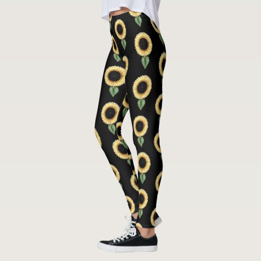 Sonnenblumenmuster Leggings (Links)